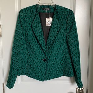 Jasper Emerald/Black Jacket - single button